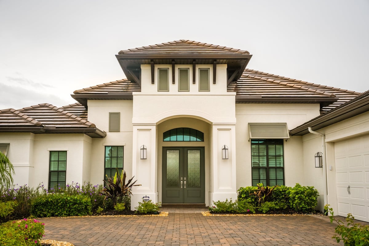 Modern luxury house exterior