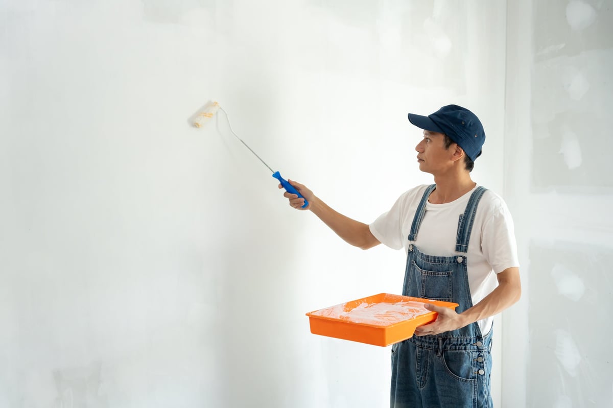 Painter at work